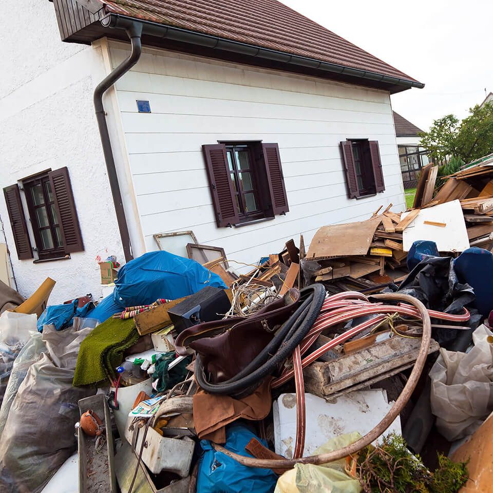 Räumung eines Wohnhauses